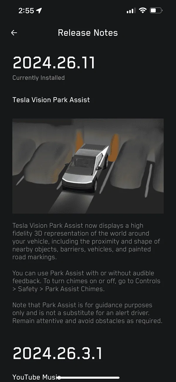 Tesla Cybertruck Autopark release this weekend for Cybertruck IMG_8562