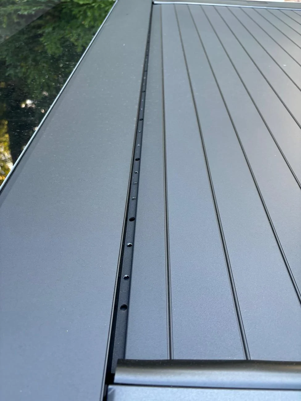 Tesla Cybertruck Tonneau cover leak DIY fix (cause: seal strip gap under aero flap) IMG_1484