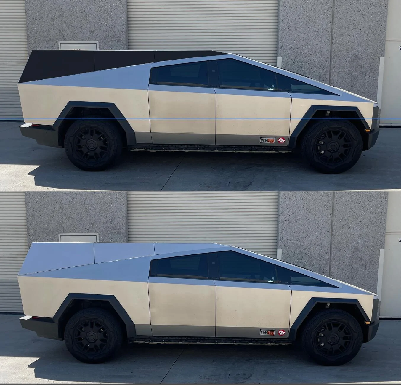 Tesla Cybertruck Should we offer a color matched stainless steel bed cap topper, or just stick with matte black? Screenshot 2024-09-08 at 2.34.24 PM