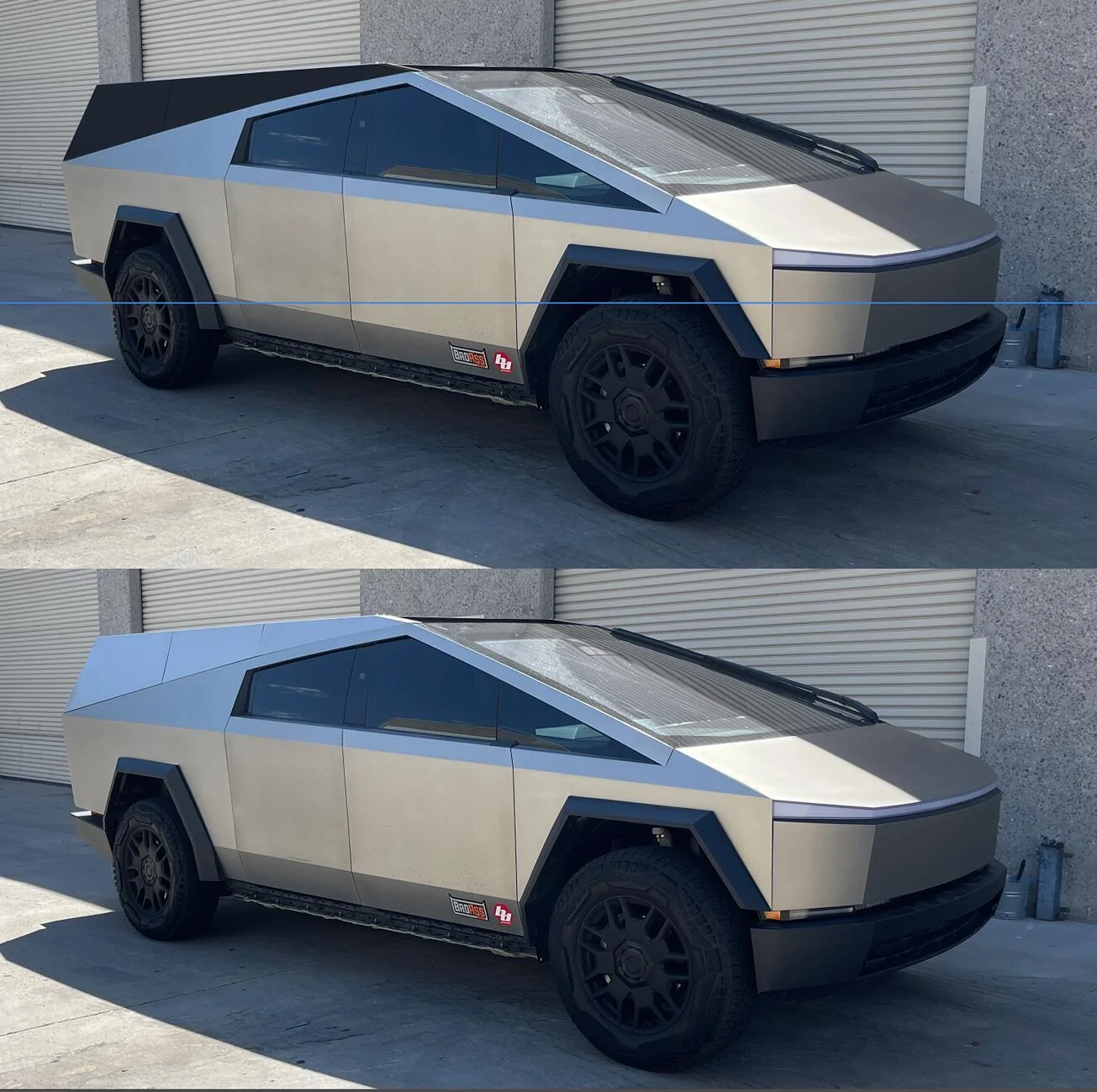 Tesla Cybertruck Should we offer a color matched stainless steel bed cap topper, or just stick with matte black? Screenshot 2024-09-08 at 2.28.52 PM