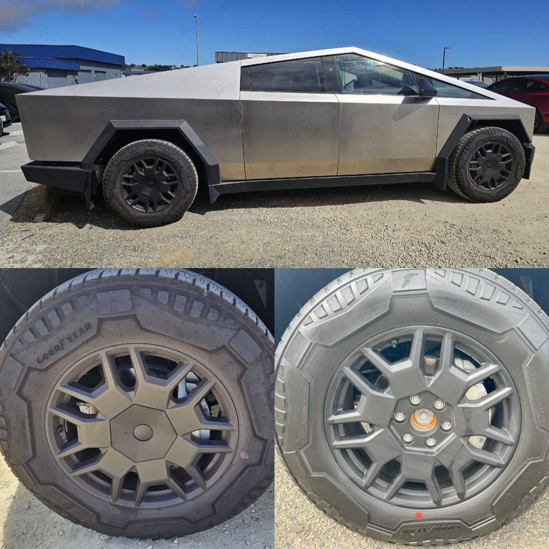 Tesla Cybertruck OEM Wheel Covers vs. Aftermarket Wheel Center Caps – Your Opinion Matters! 🛞 Teslaunch wheel center caps for cybertruck