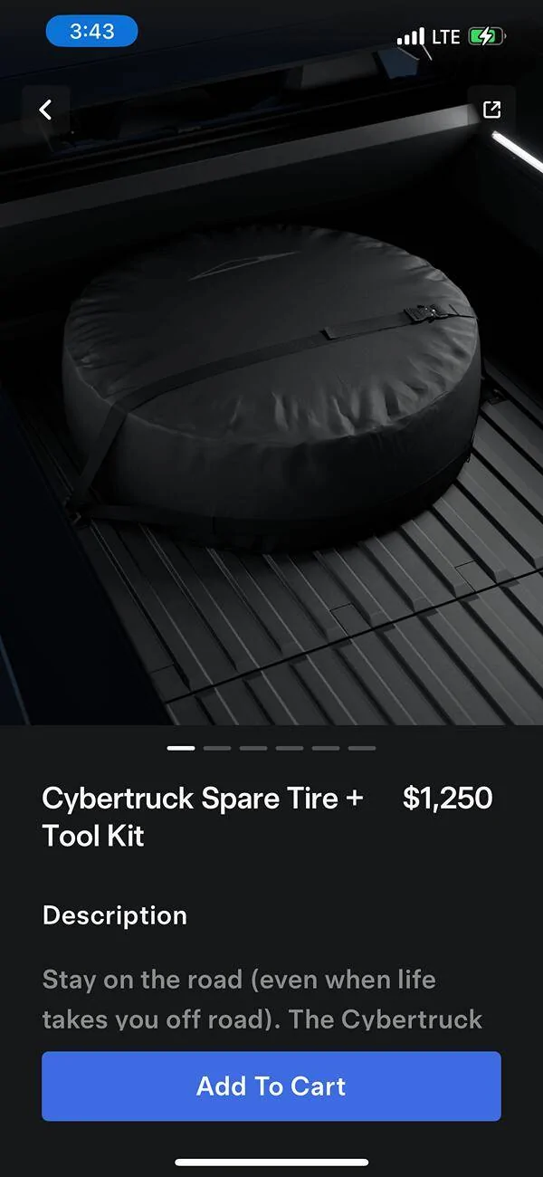 Tesla Cybertruck Tesla shop restocked - voucher 7ABEE0A3-E9AA-4F26-BCE1-3D0EAB06910D