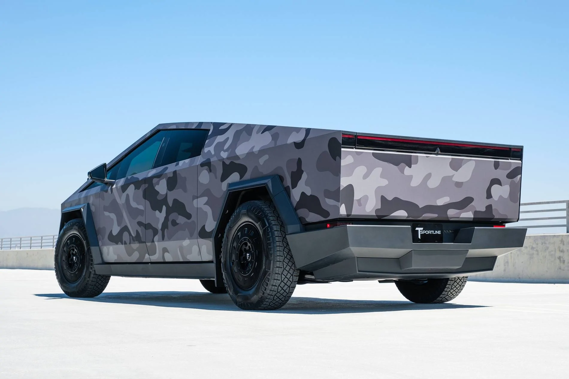 Tesla Cybertruck Camo / Camouflage Vinyl Wrap & PPF Cybertruck -- Photos & Videos camouflage-vinyl-wrap-cybertruck-tct-20-inch-forged-aftermarket-wheels-03