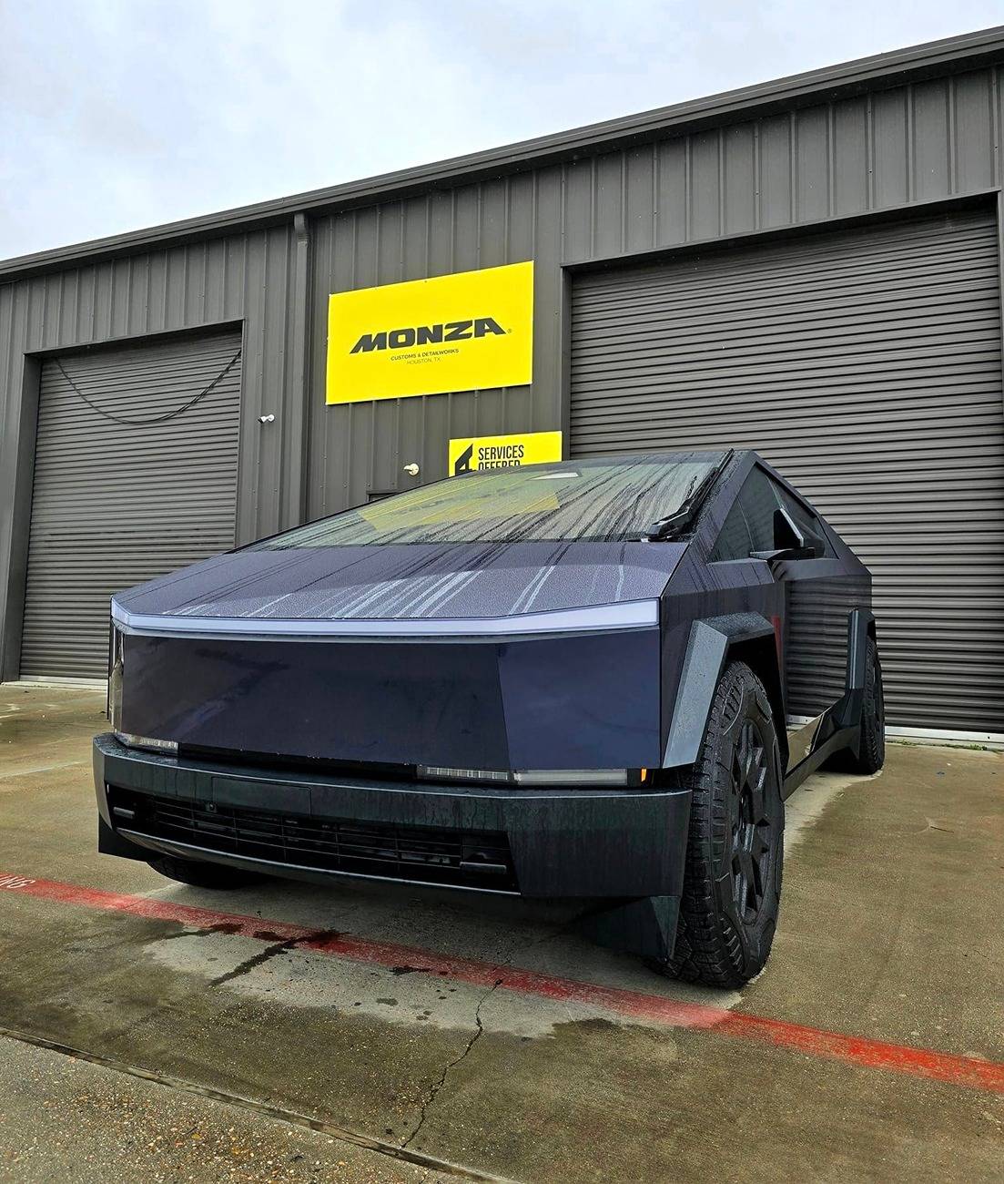 Tesla Cybertruck BLUE / BLURPLE / PURPLE Vinyl Wrap & PPF Cybertruck -- Photos & Videos pure ppf mineral blue wrap 5