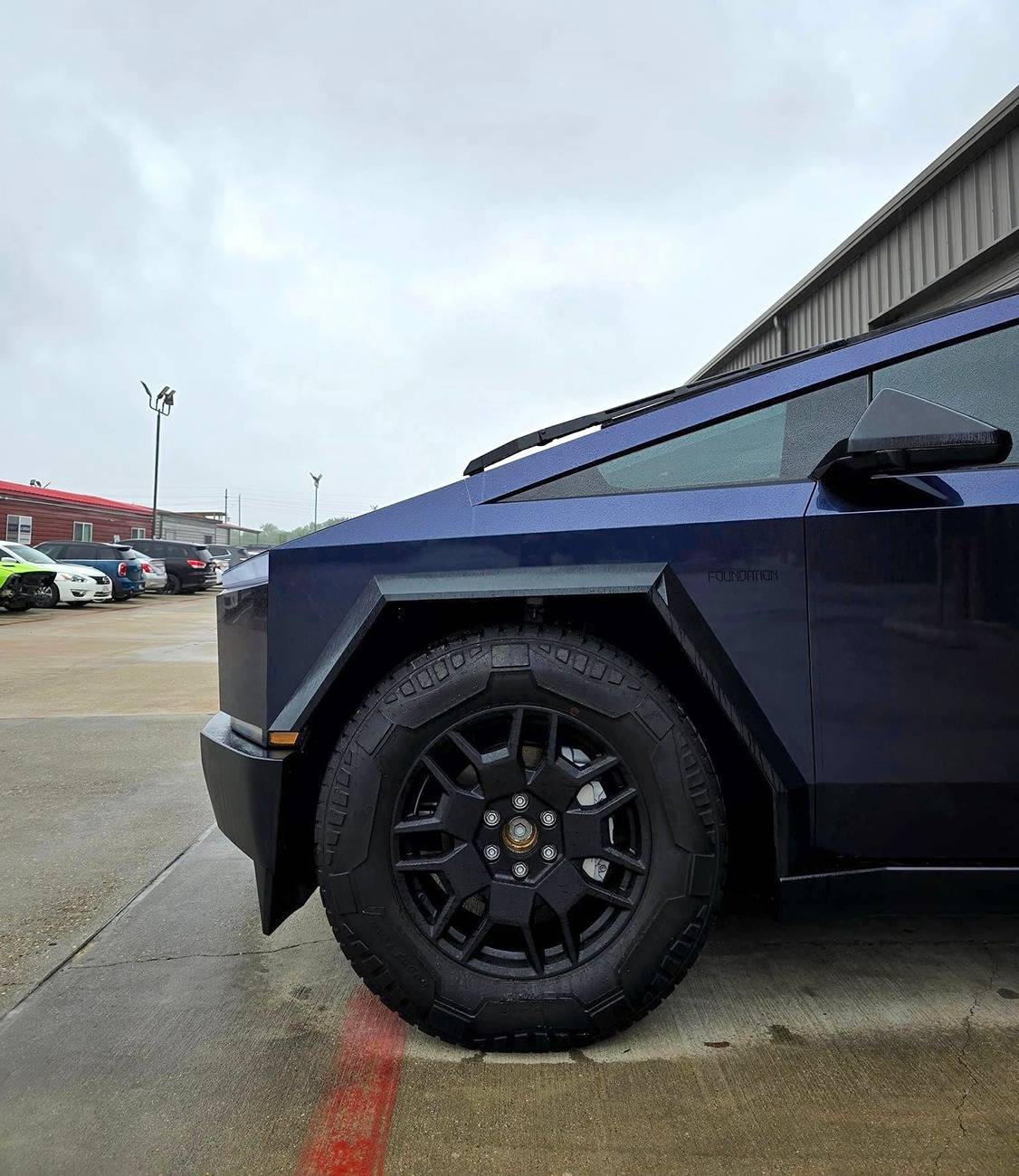 Tesla Cybertruck BLUE / BLURPLE / PURPLE Vinyl Wrap & PPF Cybertruck -- Photos & Videos pure ppf mineral blue wrap 1
