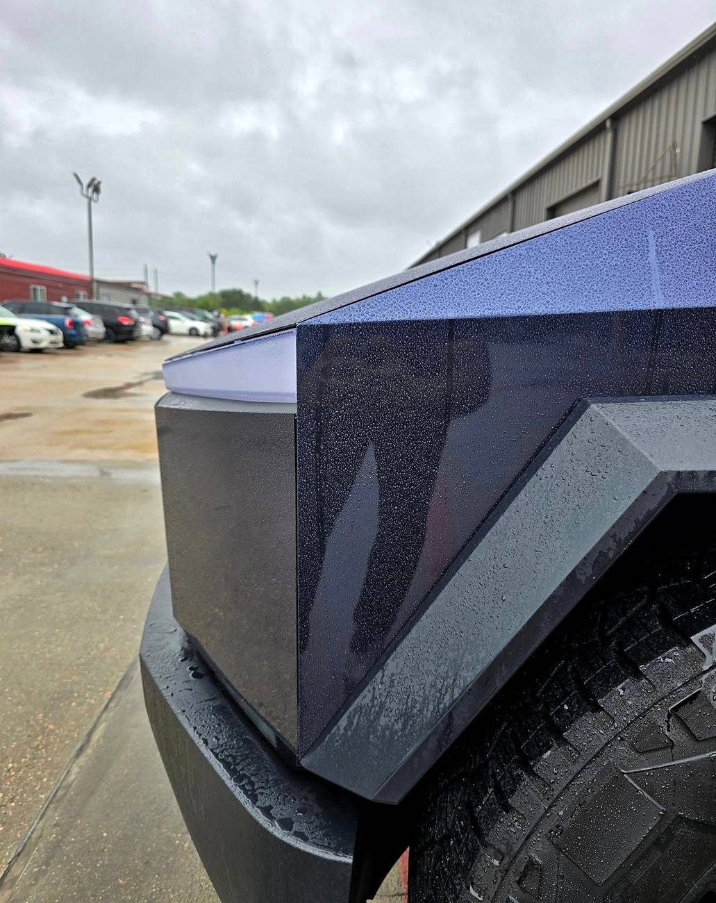 Tesla Cybertruck BLUE / BLURPLE / PURPLE Vinyl Wrap & PPF Cybertruck -- Photos & Videos pure ppf mineral blue wrap 2
