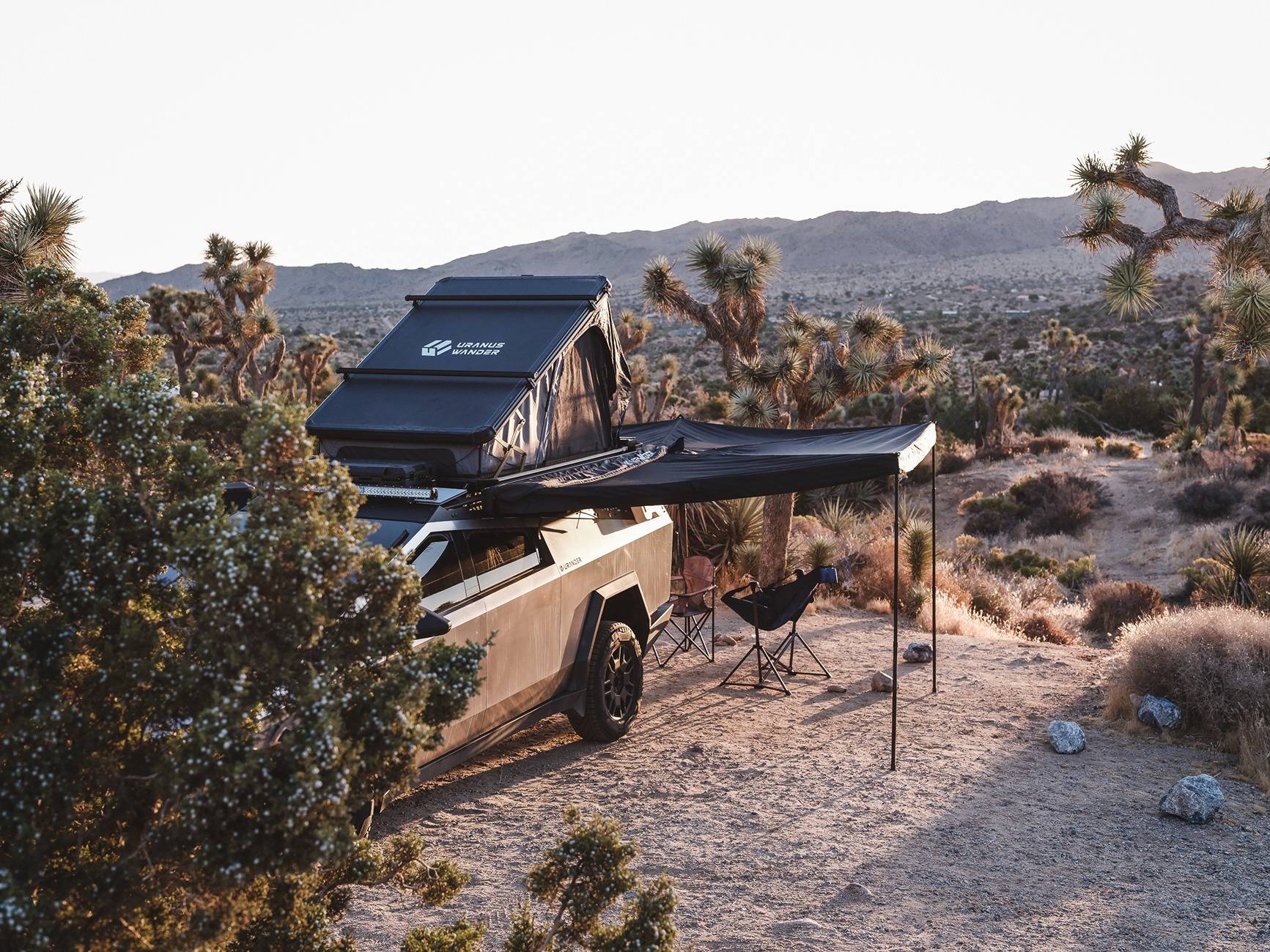 Tesla Cybertruck Joshua Tree Adventure with the Cybertruck – Overlanding Setup, CyberTent Mode, and LED-Lit Awning (Urander) DSCF6478-3