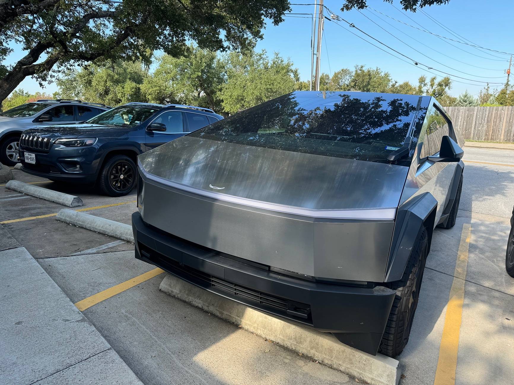 Tesla Cybertruck Bull horns on my truck IMG_8556