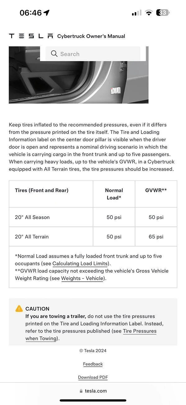 Tesla Cybertruck All Season Tires - Pressure? IMG_9639