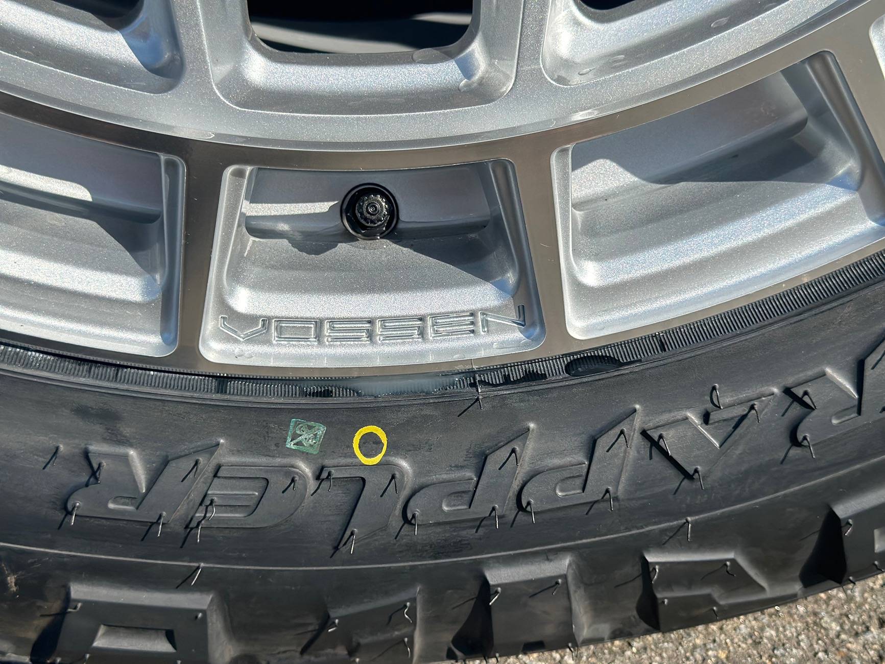 Tesla Cybertruck Vossen 22x9.5 wheels + Nitto Ridge Grappler Tires 285/55r22 - installed pics IMG_0249