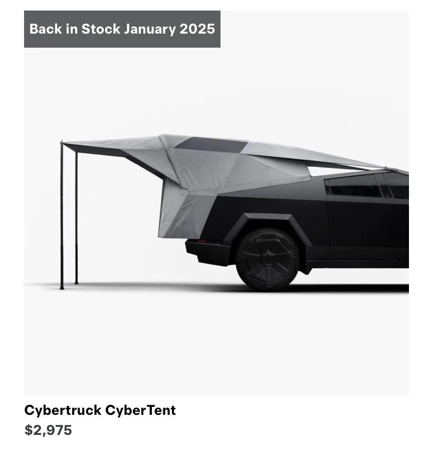Tesla Cybertruck CyberTent now OoS until January, 2025 IMG_0333