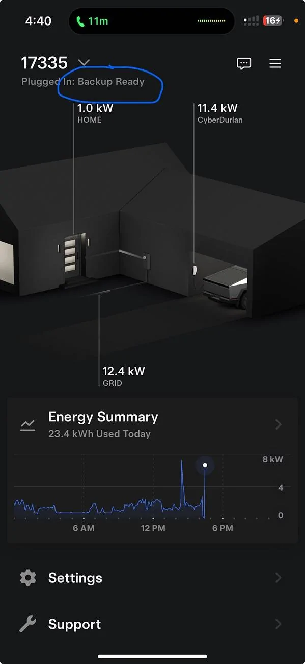 Tesla Cybertruck PowerShare issues. IMG_4253