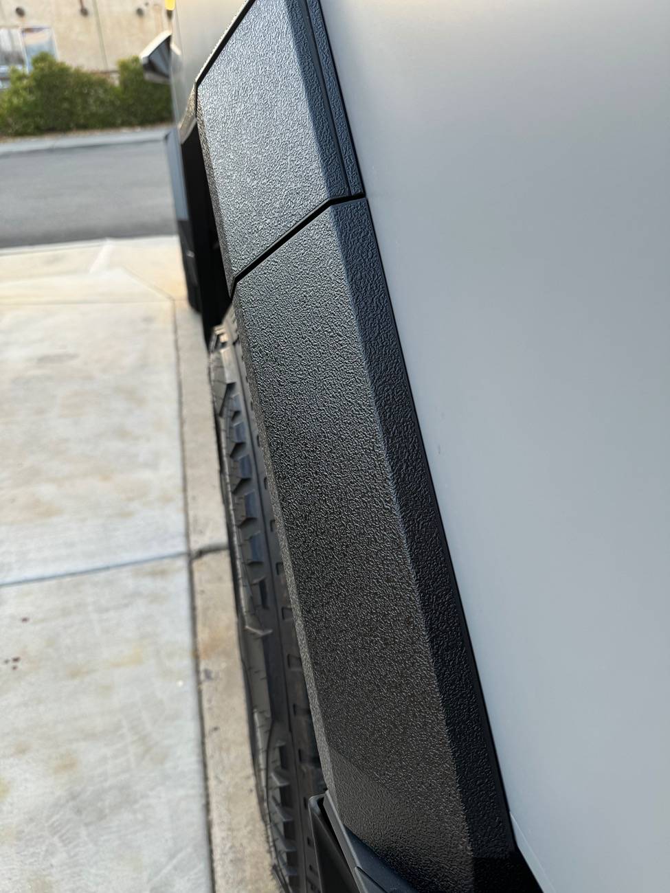 Tesla Cybertruck Fender Flares & Plastic Trim Vinyl Film Protection Kit installed pics (@StickerCity) IMG_0753