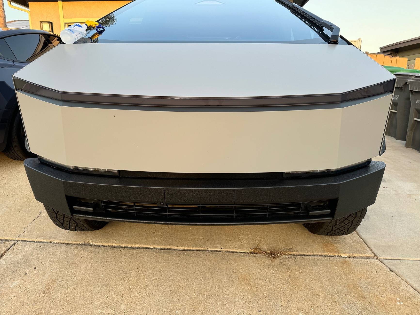 Tesla Cybertruck Fender Flares & Plastic Trim Vinyl Film Protection Kit installed pics (@StickerCity) IMG_0759