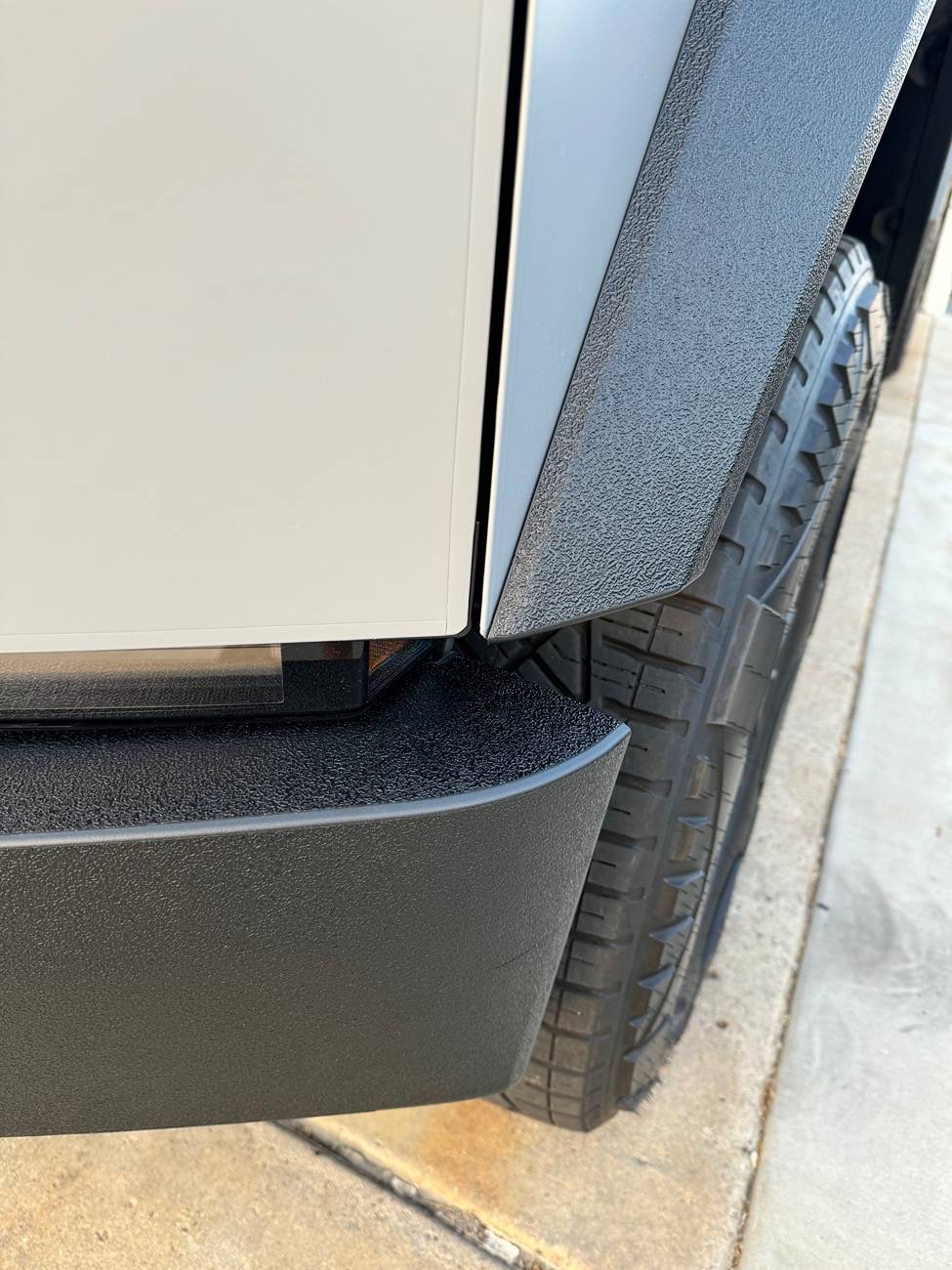 Tesla Cybertruck Fender Flares & Plastic Trim Vinyl Film Protection Kit installed pics (@StickerCity) IMG_0757