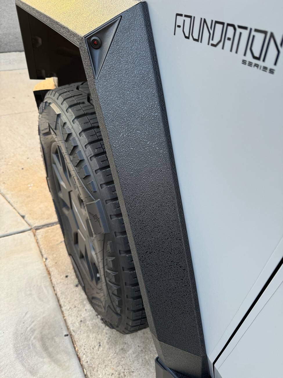 Tesla Cybertruck Fender Flares & Plastic Trim Vinyl Film Protection Kit installed pics (@StickerCity) IMG_0756