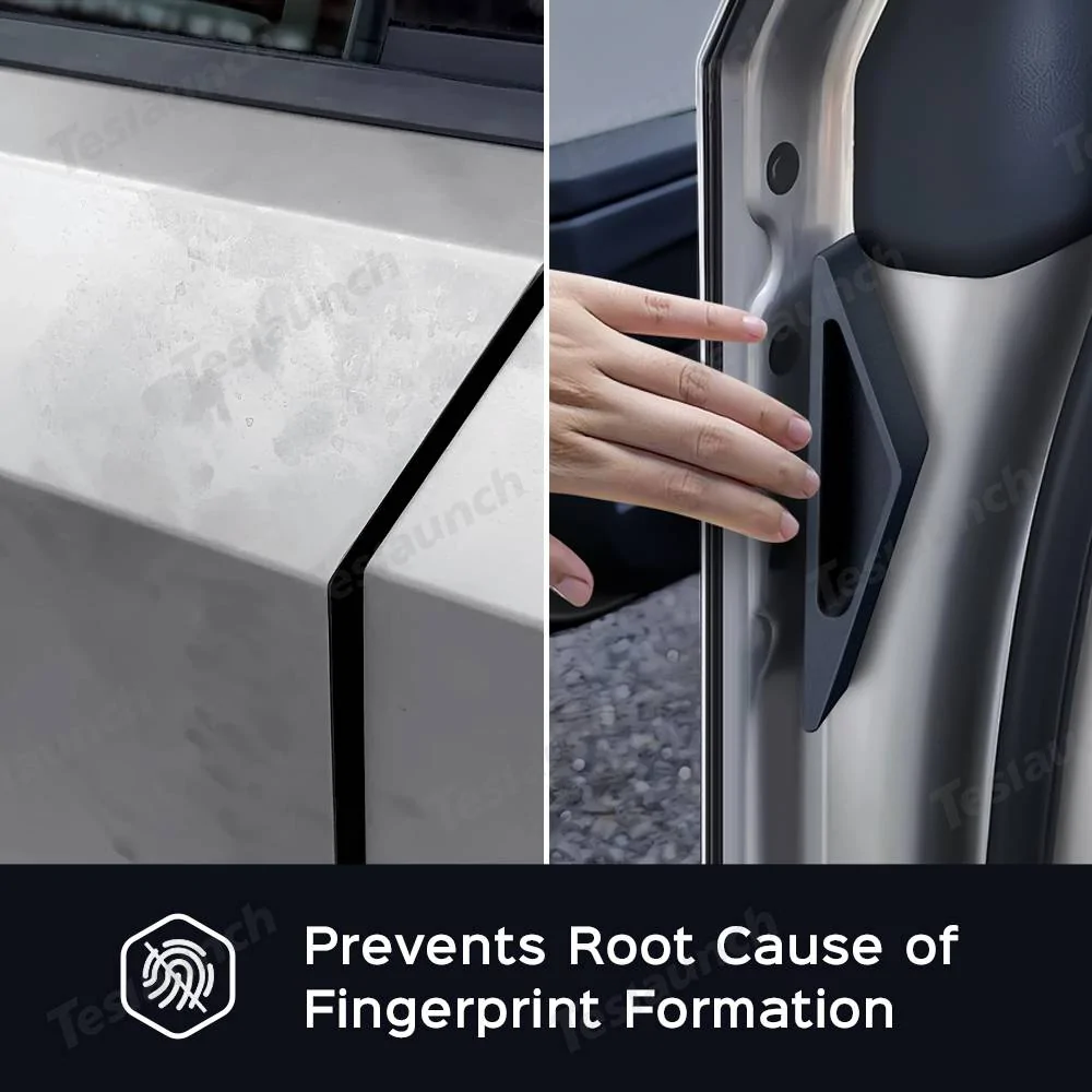 Tesla Cybertruck 🚙💨 Keep Your Cybertruck Spotless with Fingerprint Resistant Door Handles! 💯 2