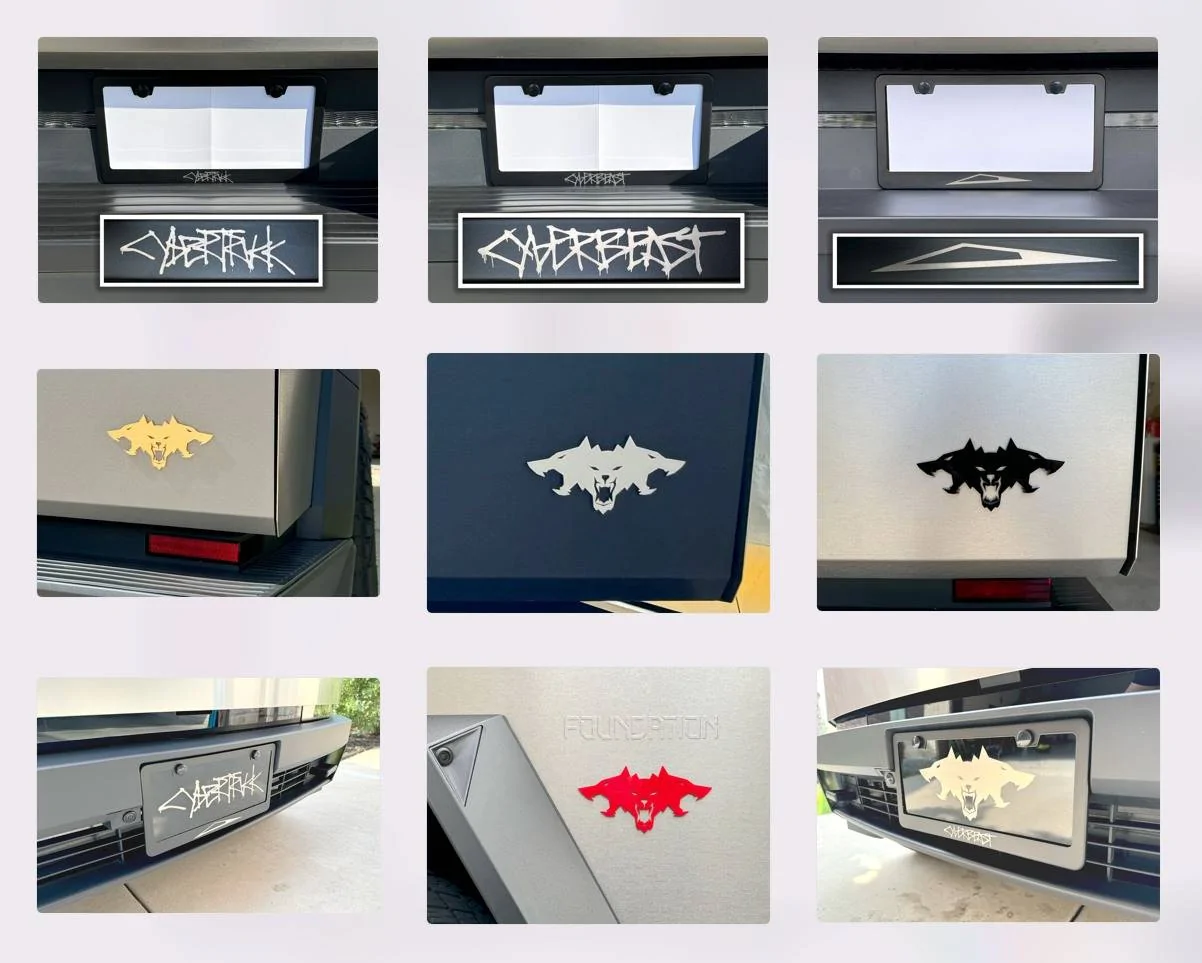 Tesla Cybertruck Door handle storage containers and frunk net from BestEVMod / EVVida Installed etsy stor