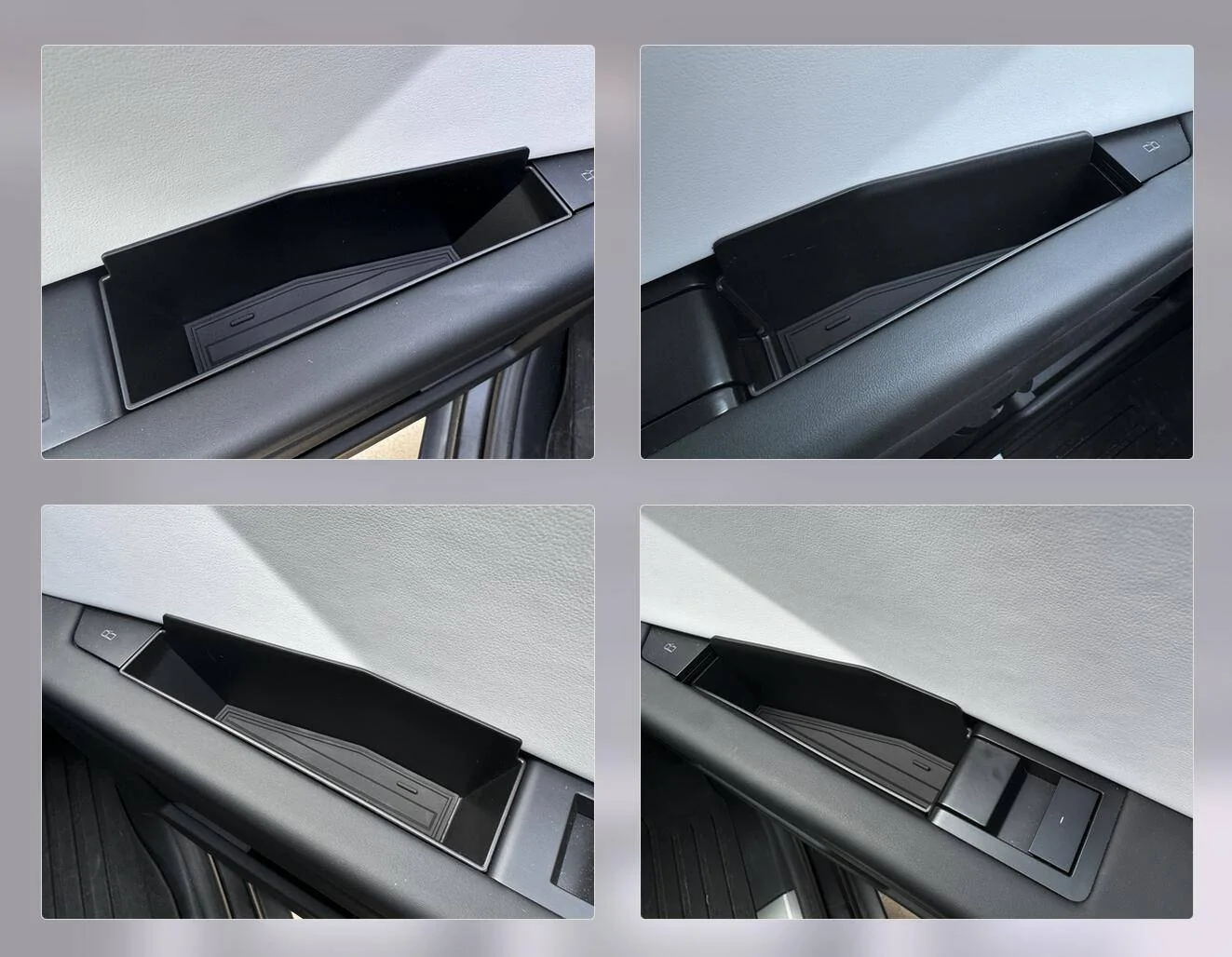 Tesla Cybertruck Door handle storage containers and frunk net from BestEVMod / EVVida Installed Screen Shot 2024-09-15 at 12.34.00 PM