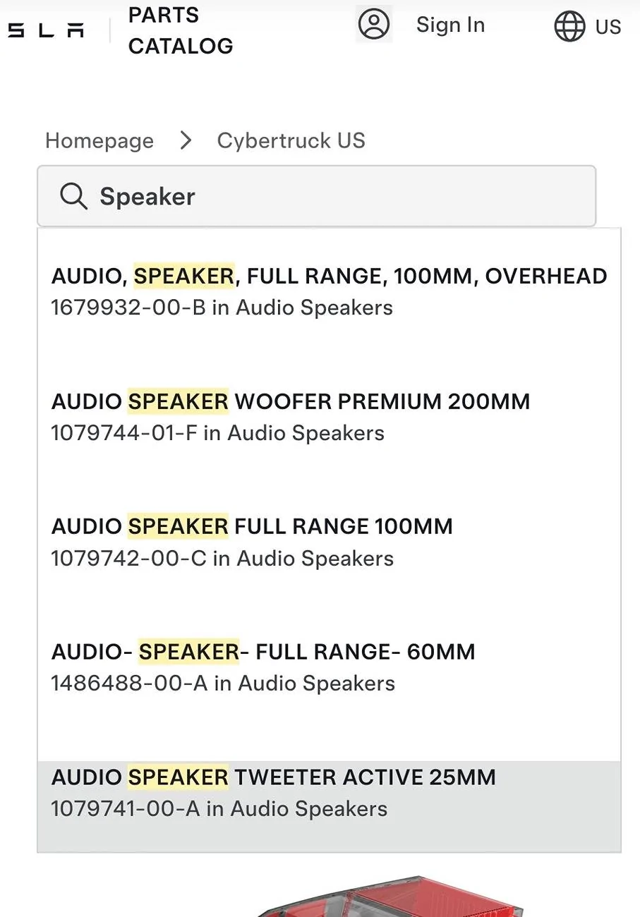 Tesla Cybertruck Speaker Locations, Sizes, Types? SmartSelect_20240916_105753_Firefox