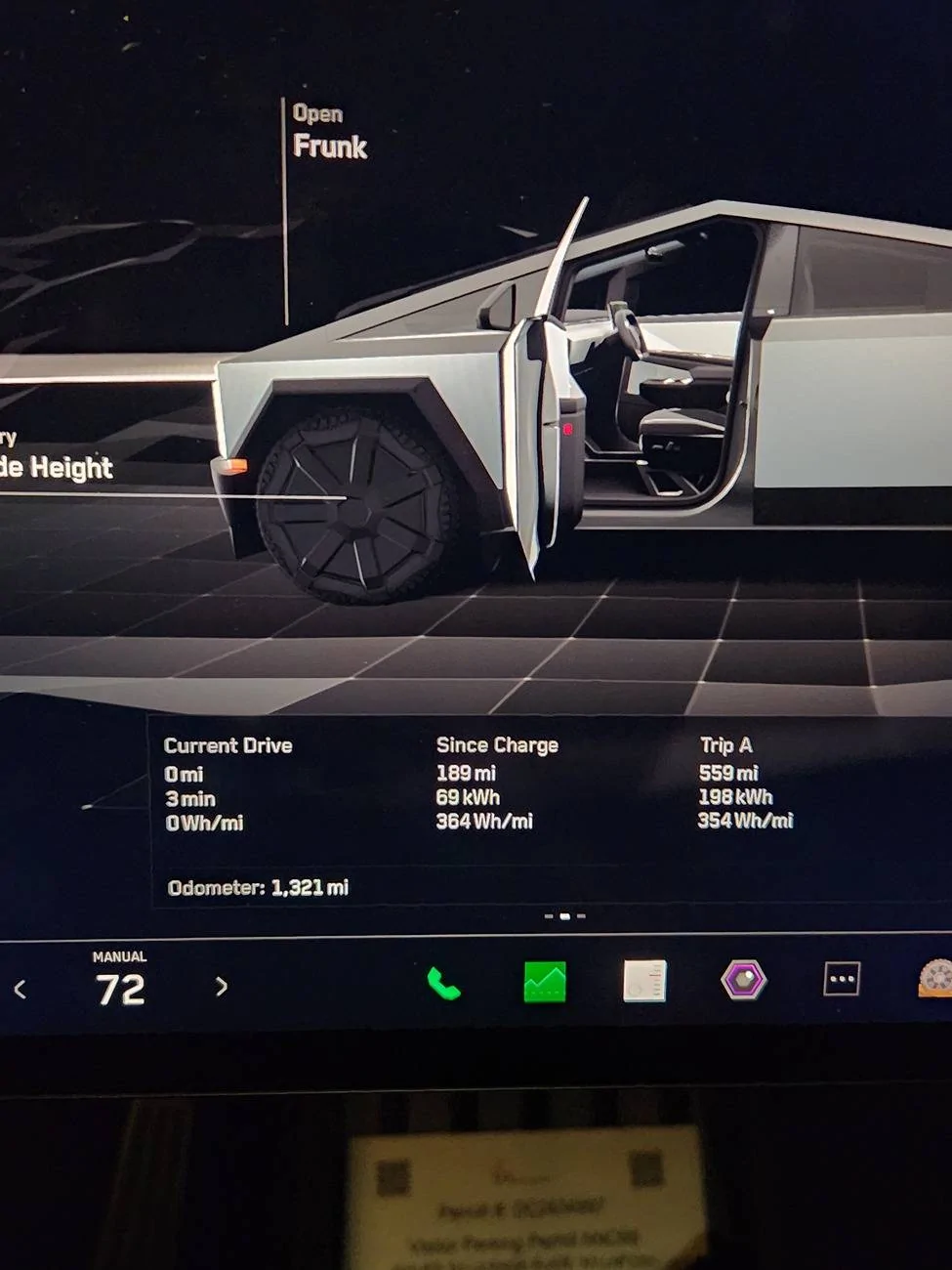 Tesla Cybertruck Any Cyberbeast range & efficiency better than 400 wH/mile? 20240913_220017