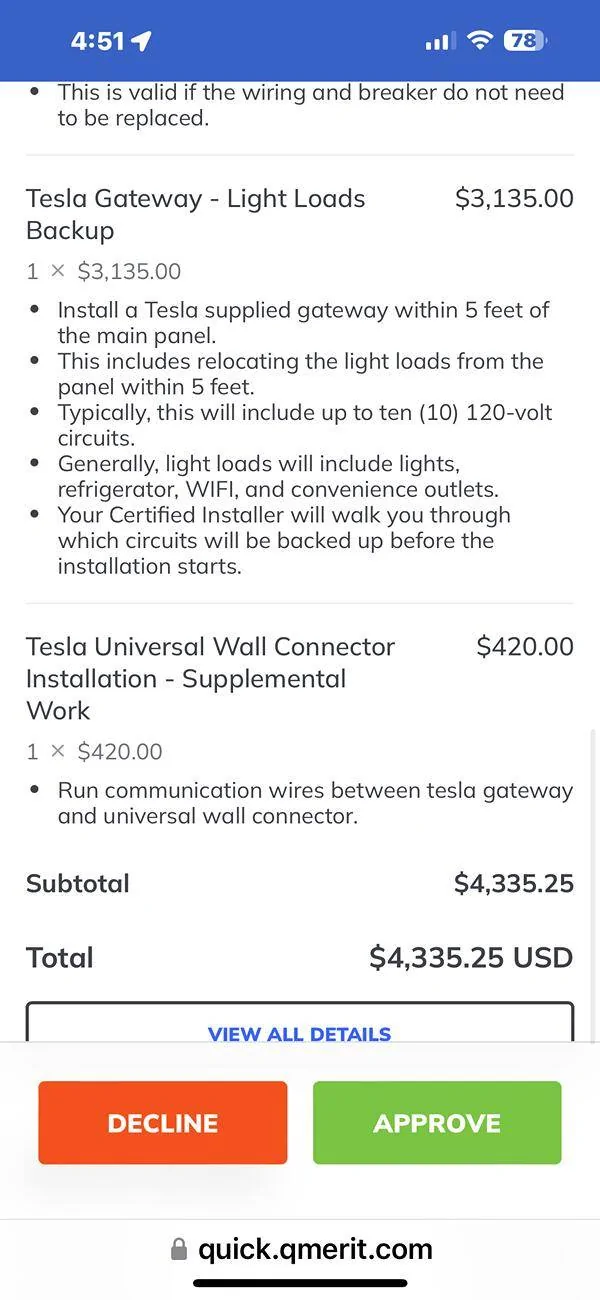 Tesla Cybertruck PowerShare install pricing IMG_5500