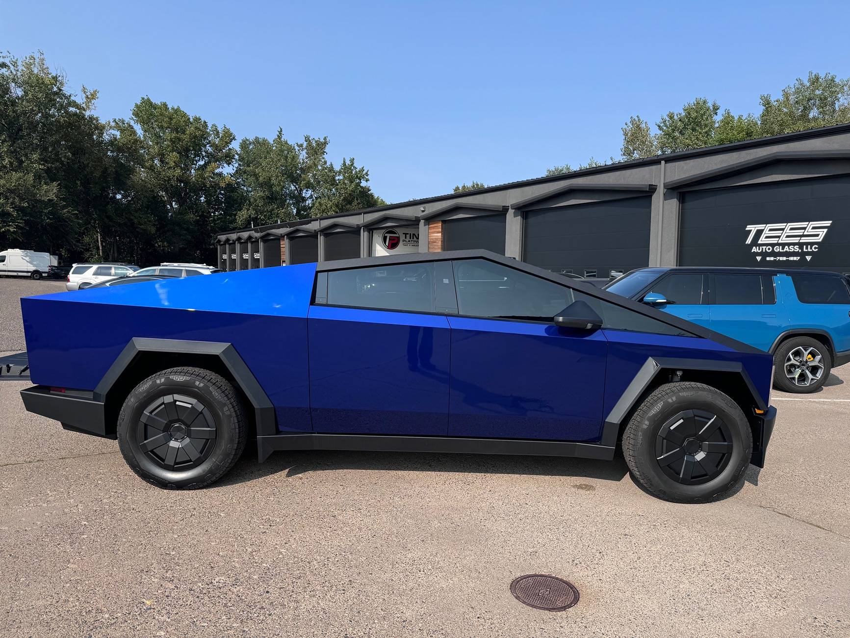 Tesla Cybertruck New "Candy Blue" wrap by Pure PPF - Cyber treats! IMG_7099