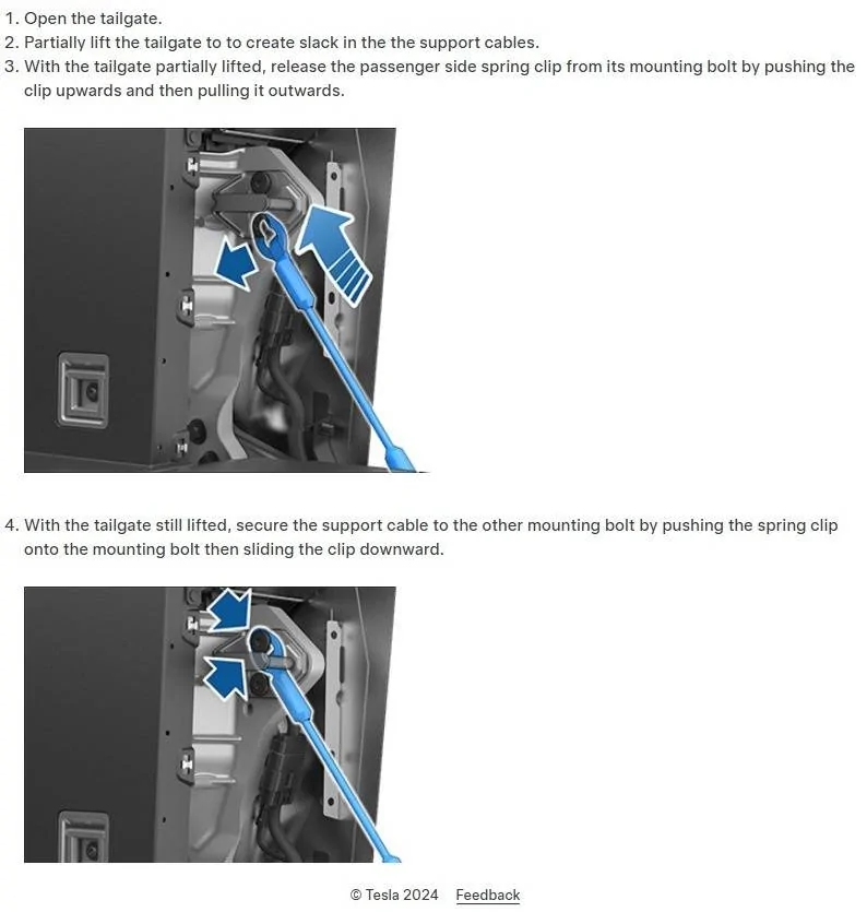 Tesla Cybertruck Adjusting the Opening Height of the Tailgate from flat to 12° to 20° 29BfmaV