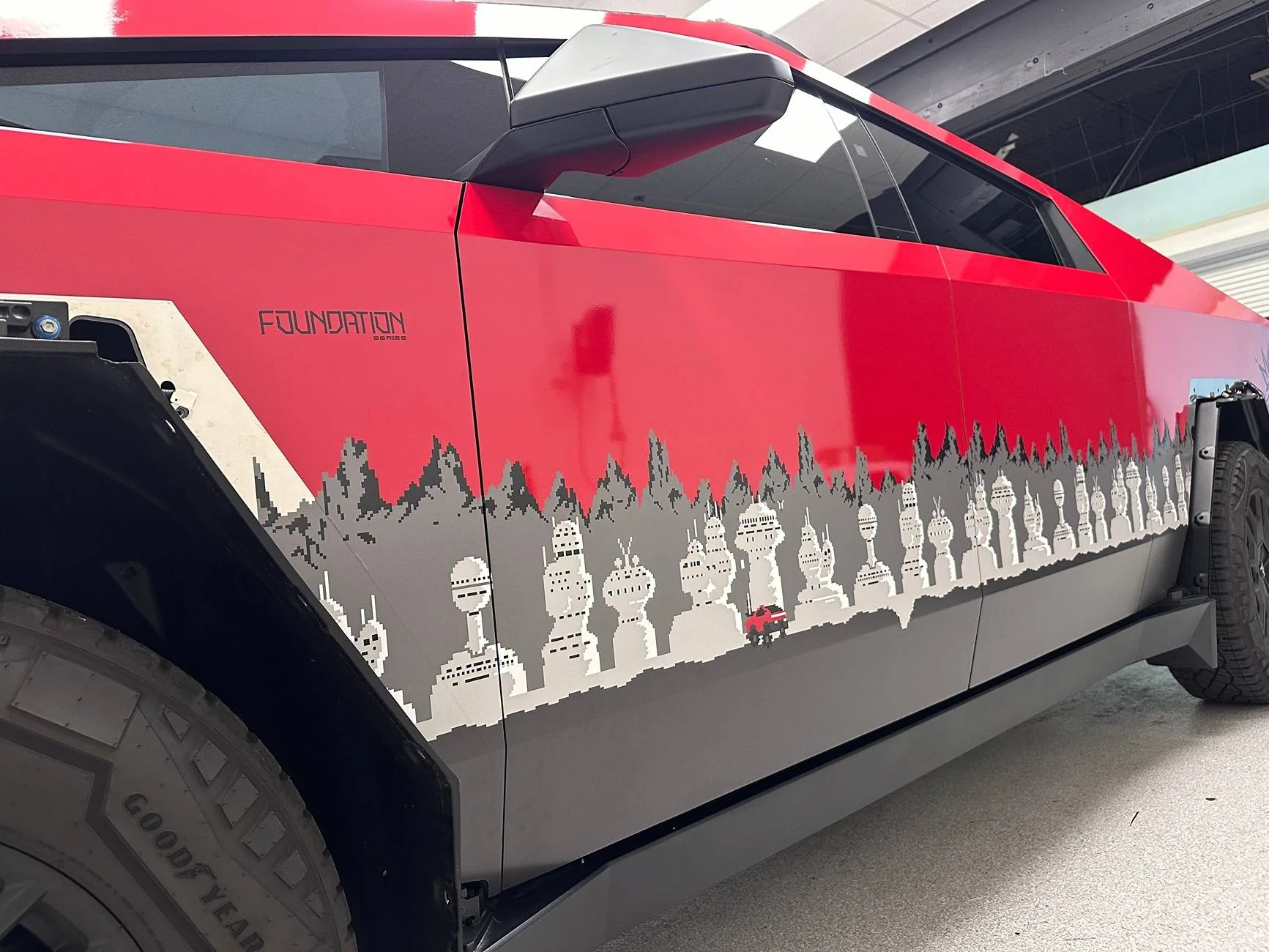Tesla Cybertruck CUSTOM GRAPHICS / DESIGN / THEME Vinyl Wrap & PPF Cybertruck -- Photos & Videos IMG_6786