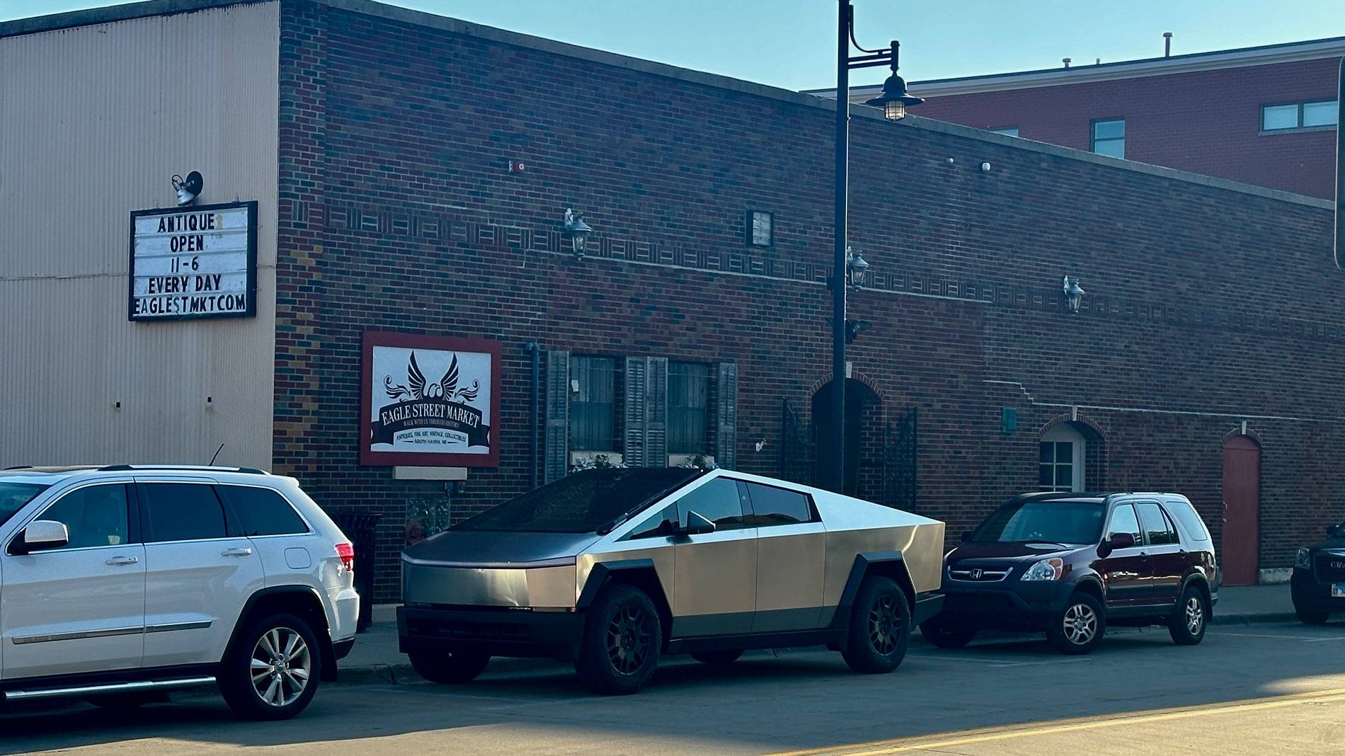 Tesla Cybertruck Michigan waiting room IMG_5781