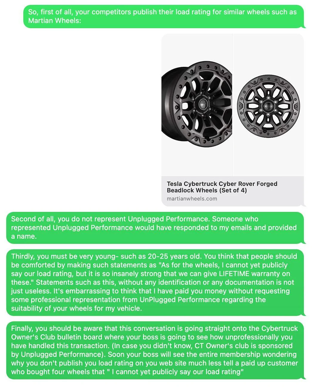Tesla Cybertruck Just ordered four K03s (oem size LT285/65/20) and four UP CyberHex 20” Wheels and TPSMs- expect a rougher ride w/ Load Range E… Screenshot 2024-09-18 at 6.00.53 PM