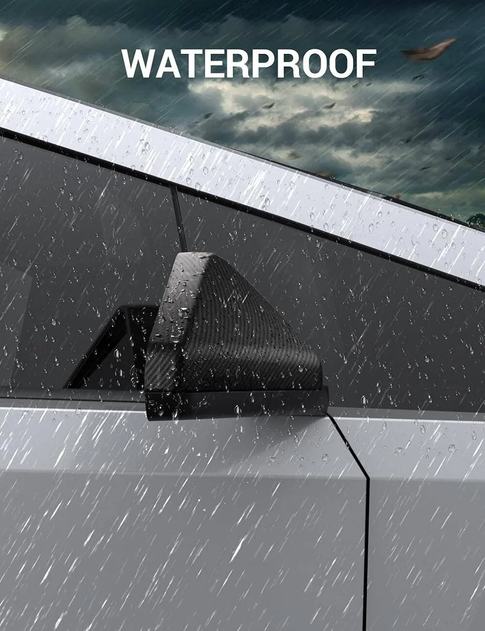 Tesla Cybertruck Click Here for Super Discounts on the 2024 Latest Cybertruck Door Side Rearview Mirror Cover Caps 1726825964006-jx