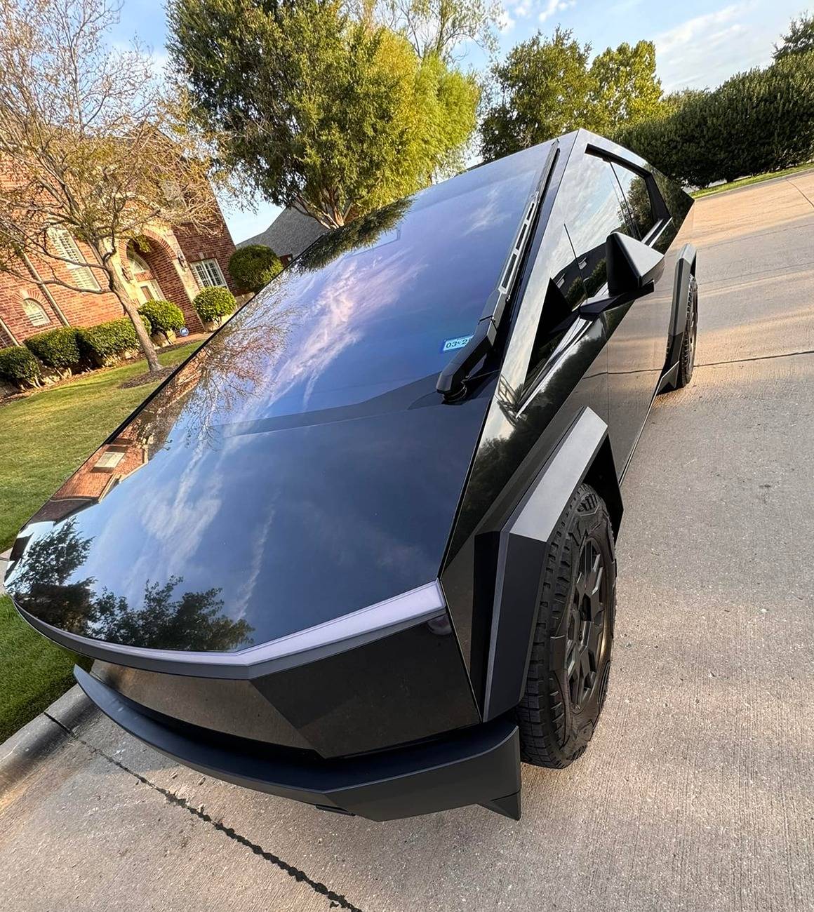 Tesla Cybertruck BLACK Vinyl Wrap & PPF Cybertruck -- Photos & Videos cybertruck gloss black