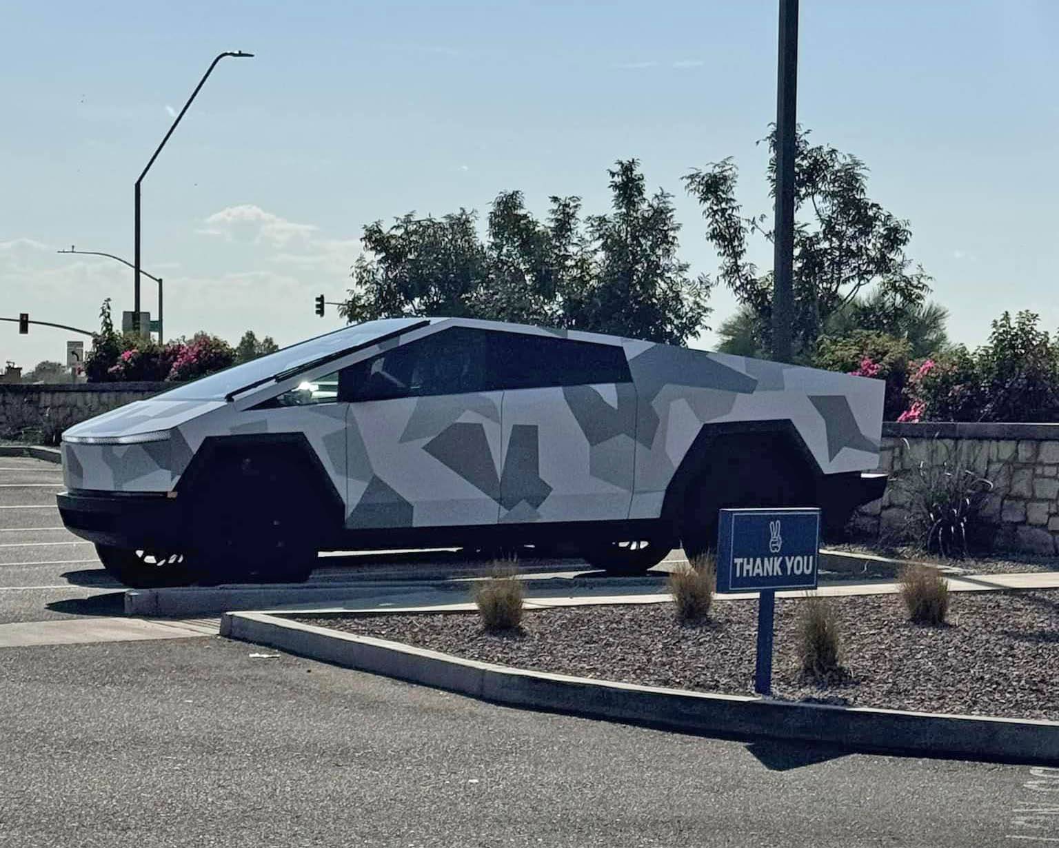 Tesla Cybertruck Camo / Camouflage Vinyl Wrap & PPF Cybertruck -- Photos & Videos snow camo cybertruck