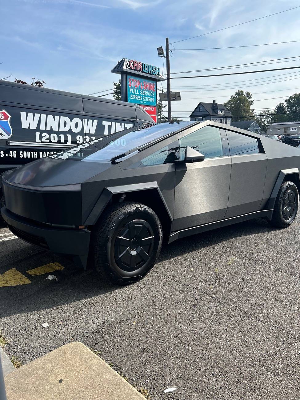 Tesla Cybertruck Picked up new Cyberbeast -  3M Brushed Black Metallic Wrap + Tint Beast1
