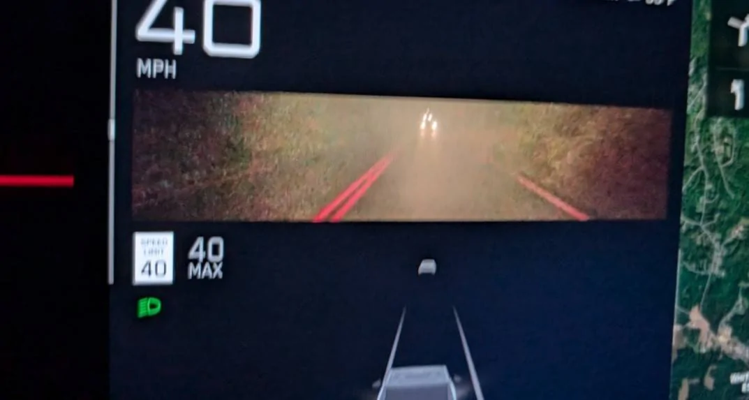 Tesla Cybertruck Is this camera night view normal? Rear Camera 1