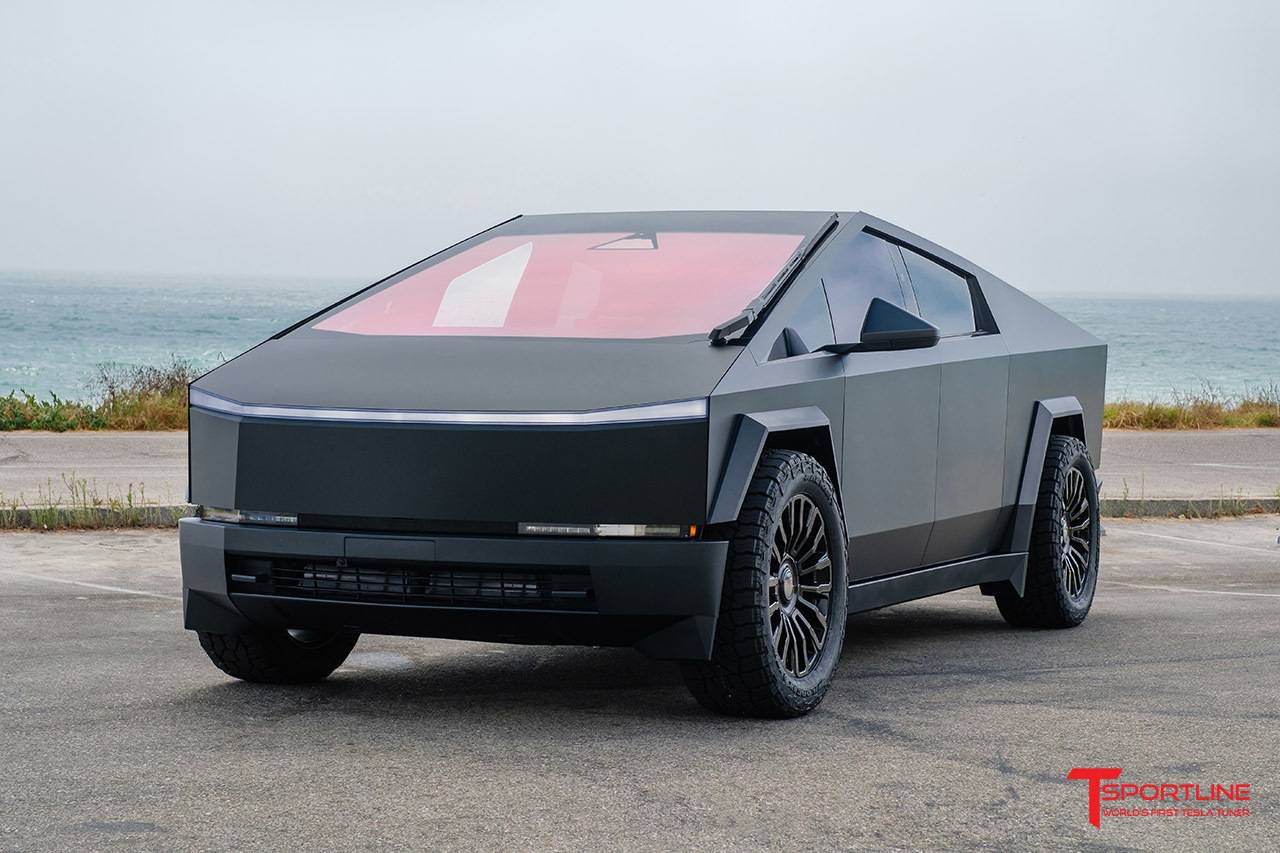Tesla Cybertruck New PPF Colors for DIY Kits! cig-cozy-gallery-11917txU-tmaxx-sexy-satin-black-tesla-cybertruck-22-inch-forged-aftermarket-w
