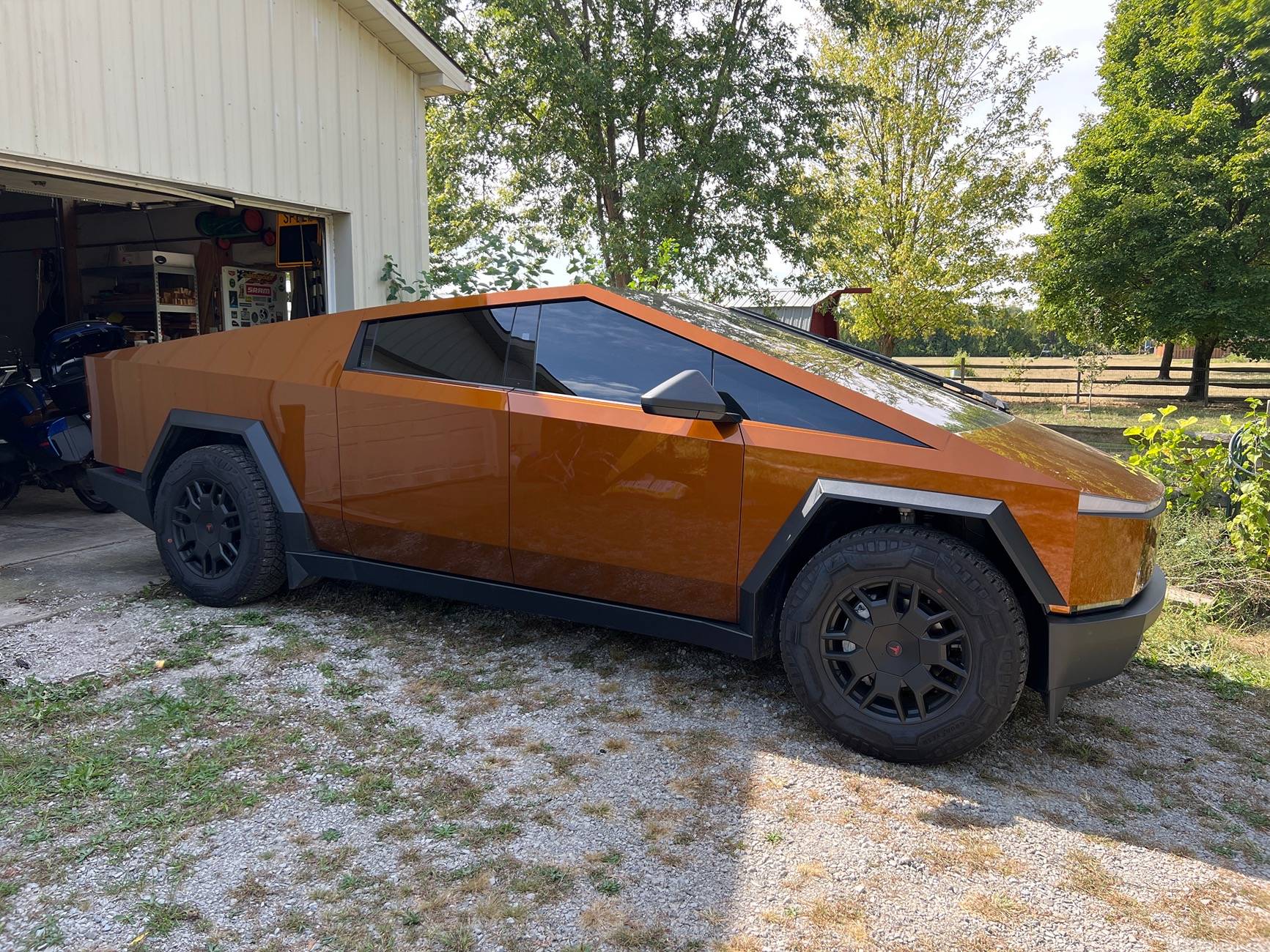 Tesla Cybertruck ORANGE Vinyl Wrap & PPF Cybertruck -- Photos & Videos image