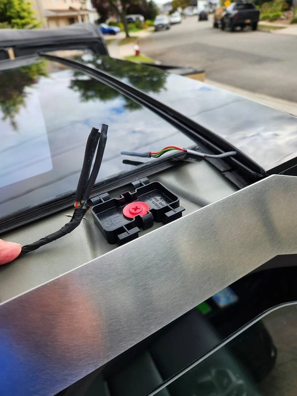 Tesla Cybertruck Offroad Light Bar Installed by Service Center! Menu first look: Ditch Lights & Flood Flights functions 20240920_094426-jpg