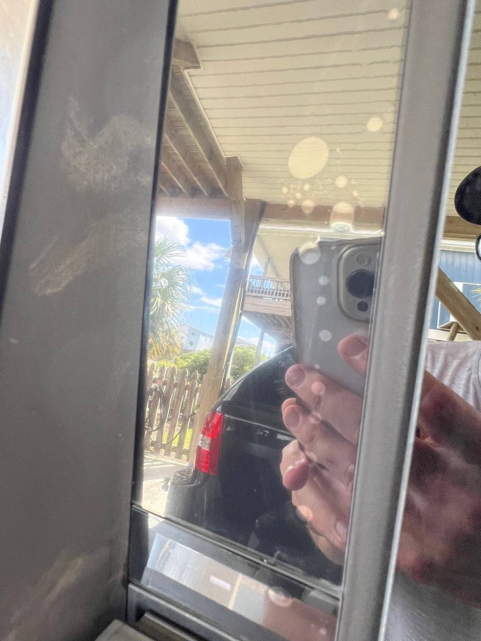 Tesla Cybertruck Water drops/bubbles in C pillar glass (Solved: clear plastic film still attached) Water bubbles CT
