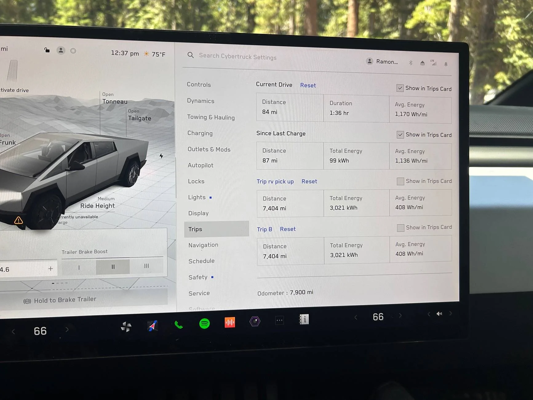 Tesla Cybertruck I'm back from 5 day camping trip towing 17' Casita Freedom Deluxe Travel Trailer (3200 lbs weight) IMG_9993