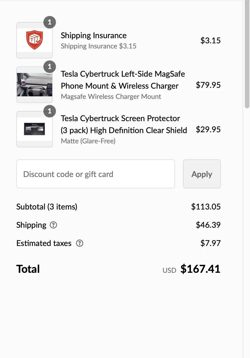 Tesla Cybertruck Ultimate Phone Mount has launched! Left Side Alloy Steel Mount & MagSafe Charger - by T Sportline Image 9-21-24 at 10.04 AM
