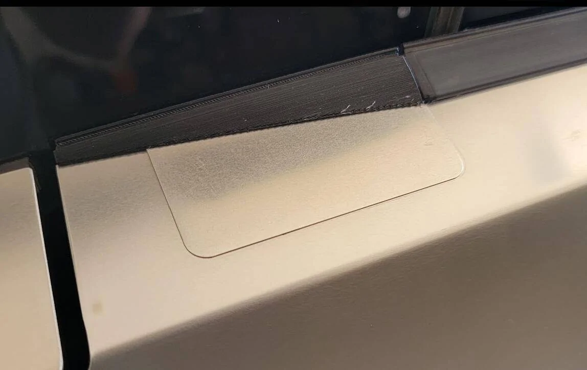 Tesla Cybertruck Matching the stainless steel finish (door hole mirror delete covers) 1726947556793-dj