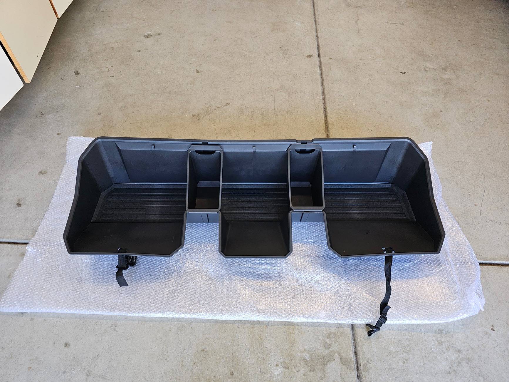 Tesla Cybertruck FS: Underseat Storage Bin 20240922_155940