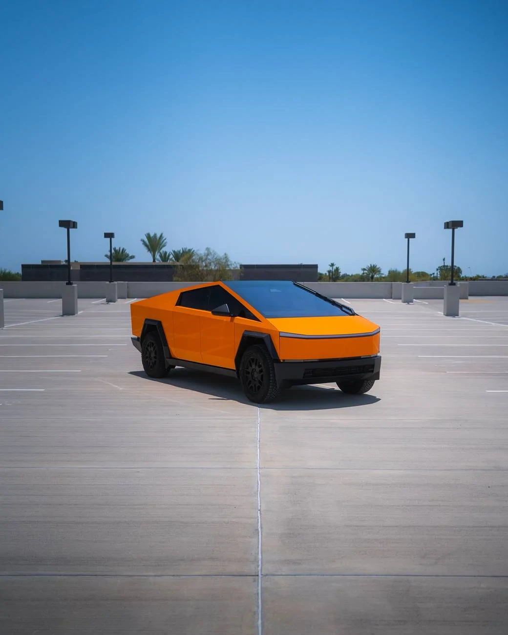 Tesla Cybertruck ORANGE Vinyl Wrap & PPF Cybertruck -- Photos & Videos rwct1