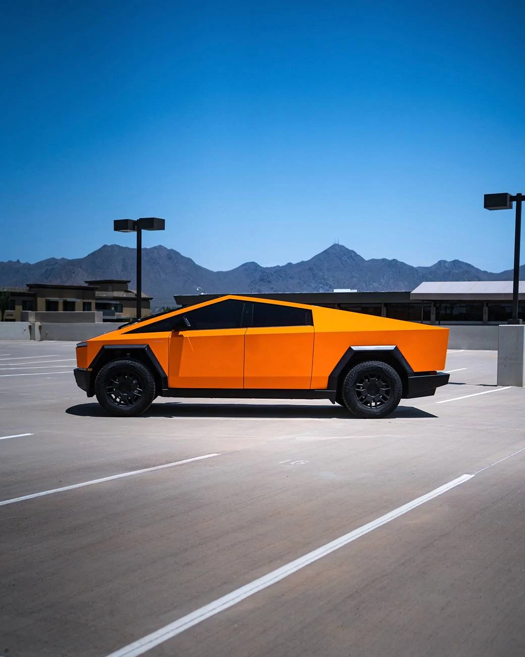 Tesla Cybertruck ORANGE Vinyl Wrap & PPF Cybertruck -- Photos & Videos rwct5