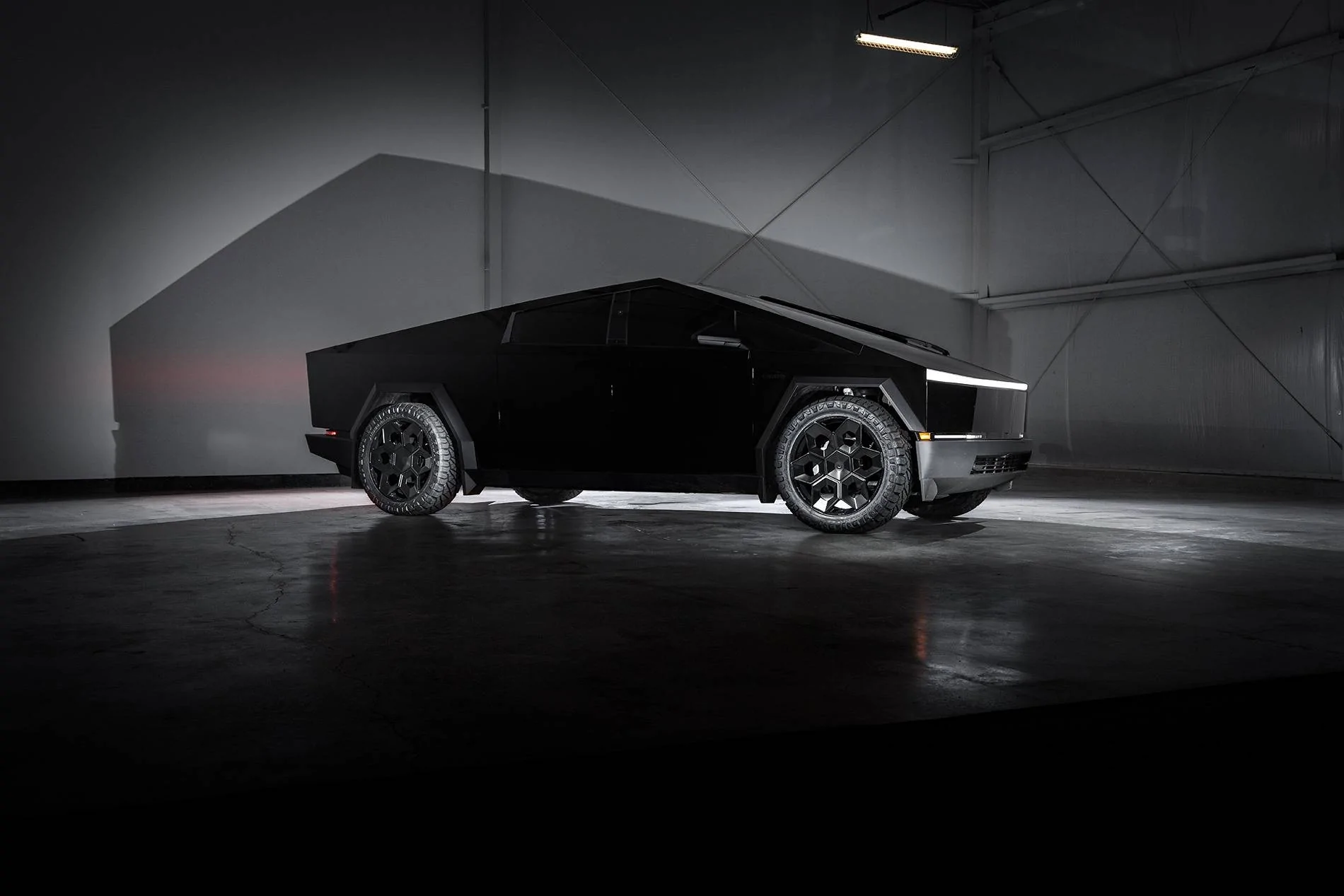 Tesla Cybertruck Customer Highlight: Satin Black 24" CYBRHEX Wheels and Gloss Black Pure PPF Tesla Cybertruck 24 inch Cybrhex Wheels Satin Black Unplugged Performance 1920px Image  (2) 1