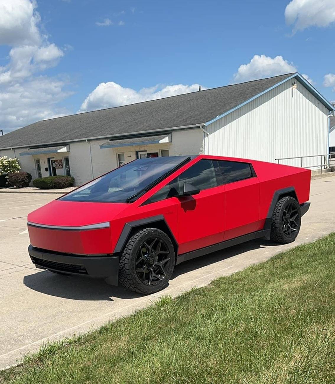 Tesla Cybertruck Cybertruck Aftermarket Wheels & Tires Photos + Info Compilation red cybertruck aftermarket wheels