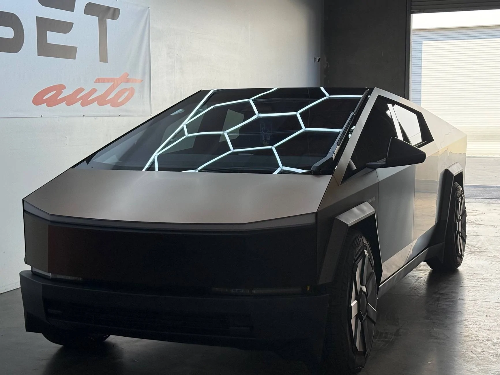 Tesla Cybertruck Color PPF Wrap (Matte Black Charm Red), 20% Tint, & Full Ceramic Coat! IMG_0018