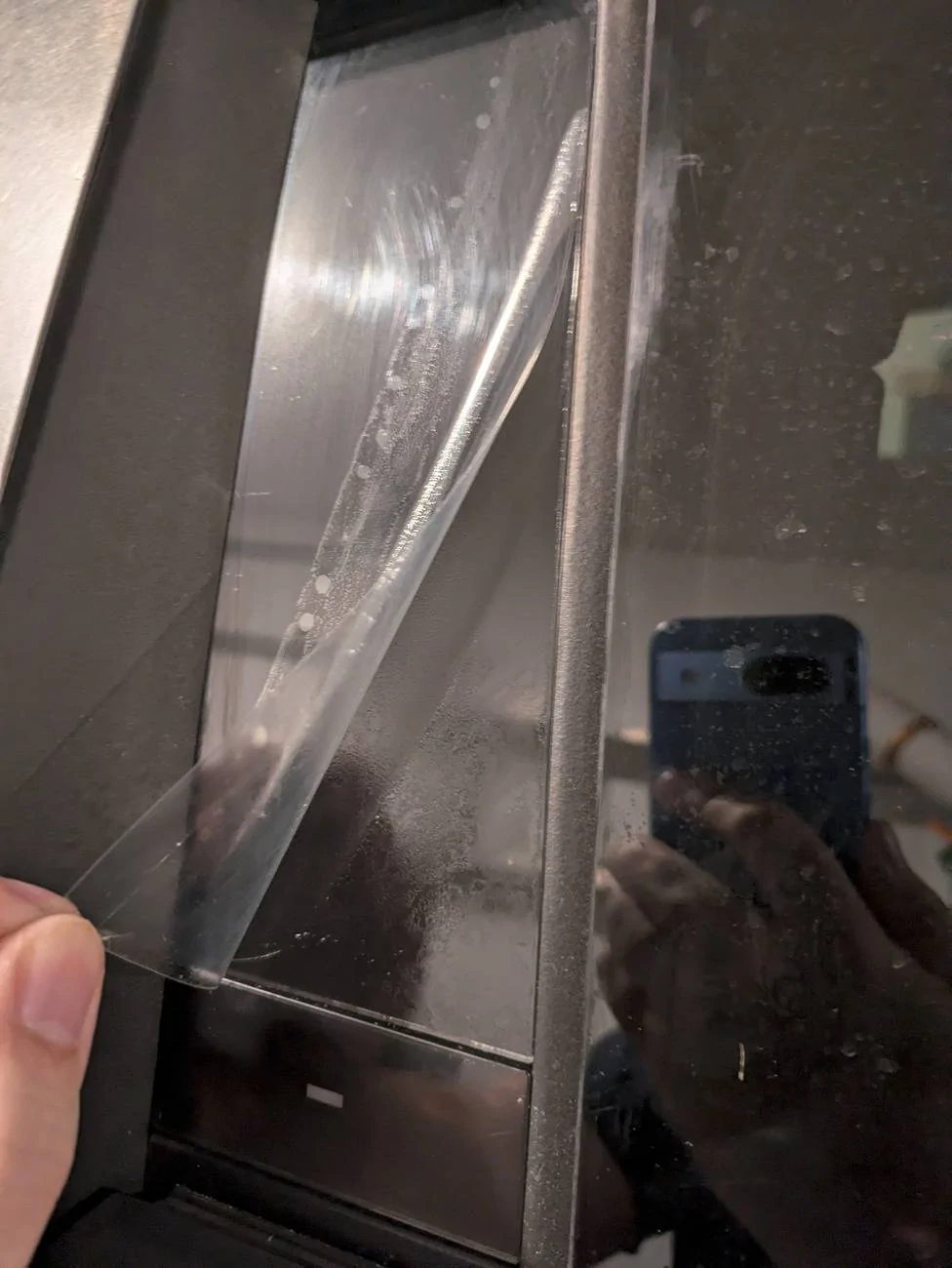 Tesla Cybertruck Found a leftover plastic peel? PXL_20240924_020739306